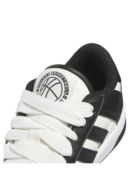 Adidas Rapid Court Shoes White Black Junior ADIDAS CORE | Sneakers | JR0166-